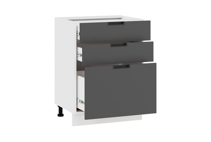 Кухонный гарнитур «Гренада» №9 400 см Белый, Холст Белый, Холст Вулкан