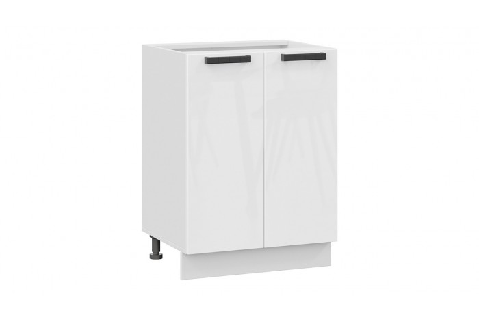 Кухонный гарнитур «Детройт» длиной 200 см со шкафом НБ Белый, Белый глянец