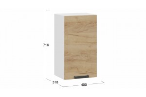 Кухонный гарнитур Детройт длиной 160 (100) см Белый, Дуб Крафт золотой