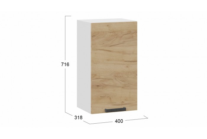 Кухонный гарнитур «Детройт» длиной 160 см со шкафом НБ Белый, Дуб Крафт золотой