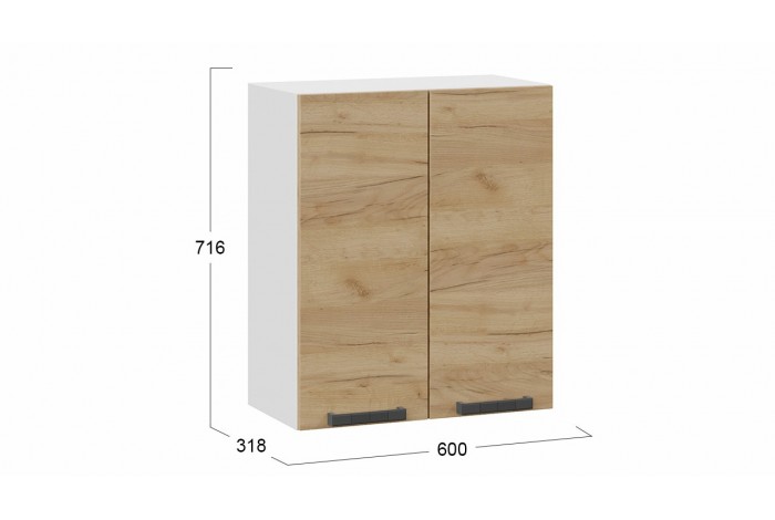 Кухонный гарнитур «Детройт» длиной 160 см со шкафом НБ Белый, Дуб Крафт золотой