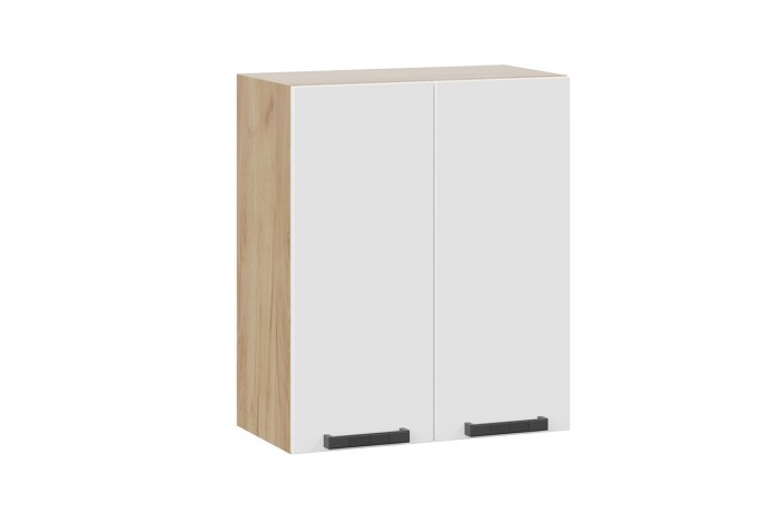 Кухонный гарнитур «Детройт» длиной 240 (180) см Дуб Крафт золотой, Белый глянец, Угольный Камень