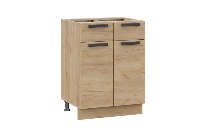 Кухонный гарнитур «Детройт» длиной 120 см Дуб Крафт золотой