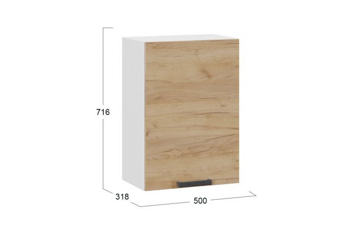 Кухонный гарнитур «Детройт» длиной 150 см Белый, Дуб Крафт золотой