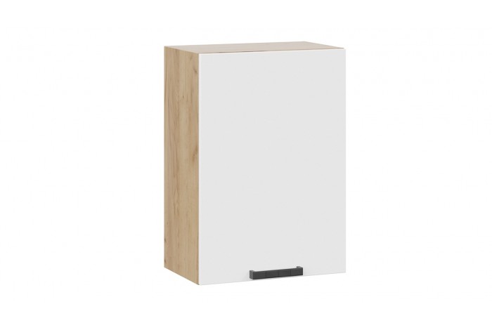 Кухонный гарнитур «Детройт» длиной 150 см Дуб Крафт золотой, Белый глянец