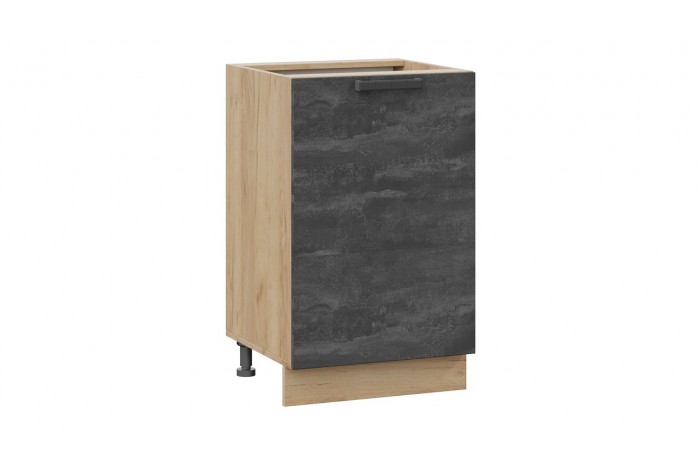 Кухонный гарнитур «Детройт» длиной 150 см Дуб Крафт золотой, Угольный Камень