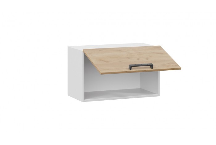 Кухонный гарнитур «Детройт» длиной 160 см со шкафом НБ Белый, Дуб Крафт золотой