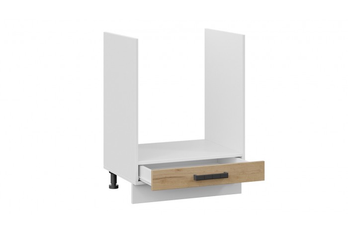 Кухонный гарнитур «Детройт» длиной 160 см со шкафом НБ Белый, Дуб Крафт золотой