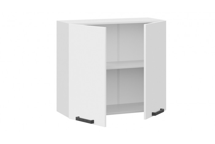 Кухонный гарнитур «Детройт» длиной 200 см со шкафом НБ Белый, Белый глянец