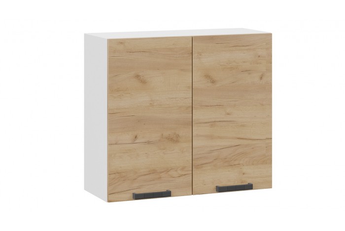 Кухонный гарнитур «Детройт» длиной 200 см со шкафом НБ Белый, Дуб Крафт золотой