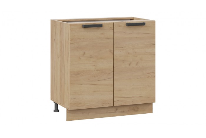 Кухонный гарнитур «Детройт» длиной 180 см Дуб Крафт золотой, Белый глянец