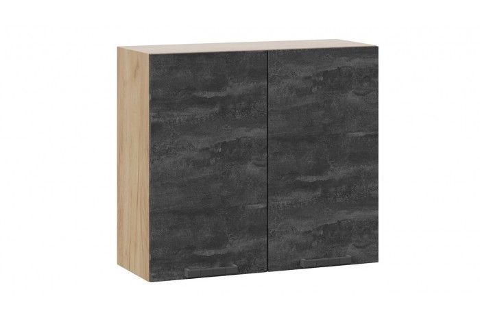 Кухонный гарнитур «Детройт» длиной 200 см Дуб Крафт золотой, Угольный Камень