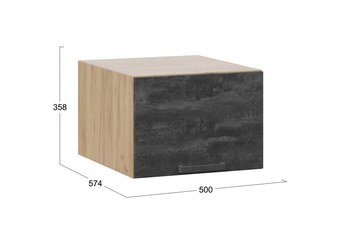Кухонный гарнитур «Детройт» №10 Дуб Крафт золотой, Угольный Камень