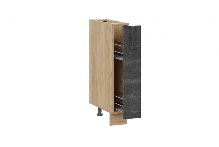 Кухонный гарнитур «Детройт» №2 310 см Дуб Крафт золотой, Угольный Камень