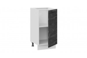 Кухонный гарнитур Детройт №3 290 см Белый, Белый глянец, Угольный Камень