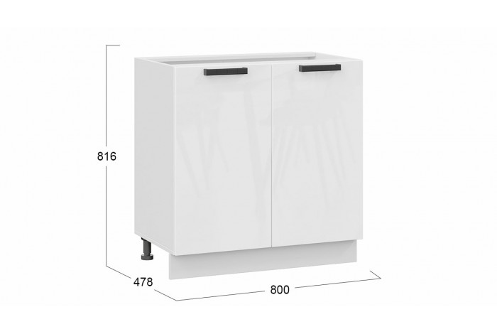 Кухонный гарнитур «Детройт» №5 Белый, Белый глянец