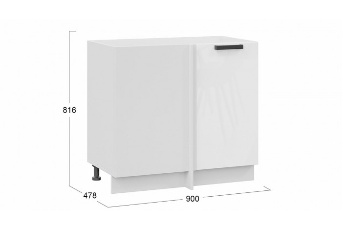 Кухонный гарнитур «Детройт» №5 Белый, Белый глянец