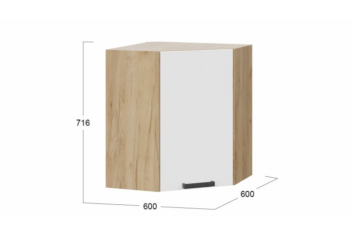 Кухонный гарнитур «Детройт» №5 Дуб Крафт золотой, Белый глянец