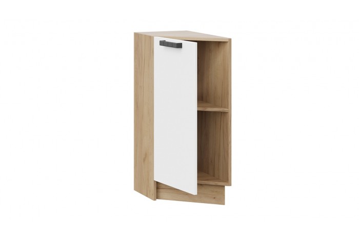 Кухонный гарнитур «Детройт» №5 Дуб Крафт золотой, Белый глянец