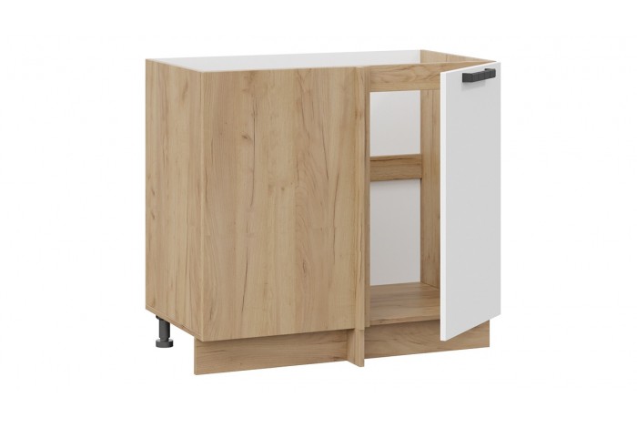 Кухонный гарнитур «Детройт» №5 Дуб Крафт золотой, Белый глянец