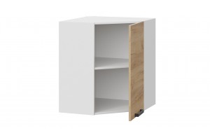 Кухонный гарнитур Детройт №6 Белый, Дуб Крафт золотой, Угольный Камень