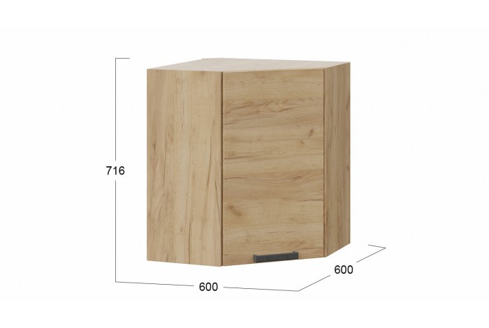 Кухонный гарнитур «Детройт» №6 Дуб Крафт золотой, Угольный Камень