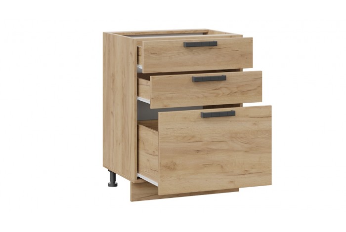 Кухонный гарнитур «Детройт» №1 300 см Дуб Крафт золотой