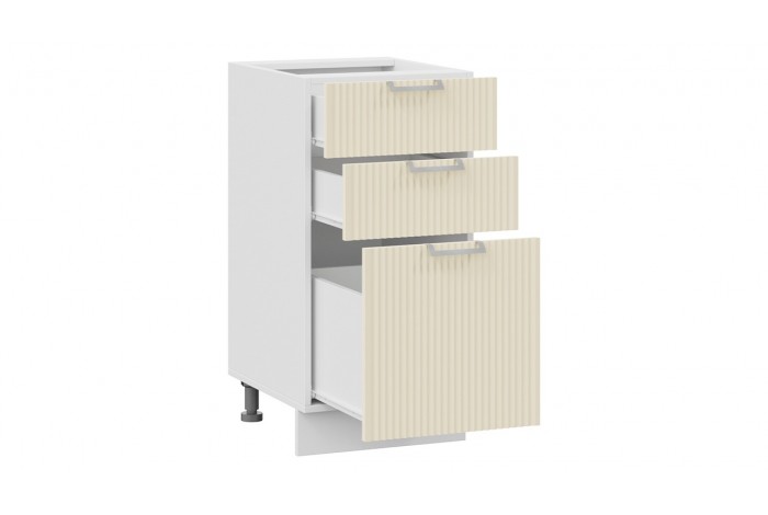 Кухонный гарнитур «Кимберли» длиной 200 см Белый, Крем