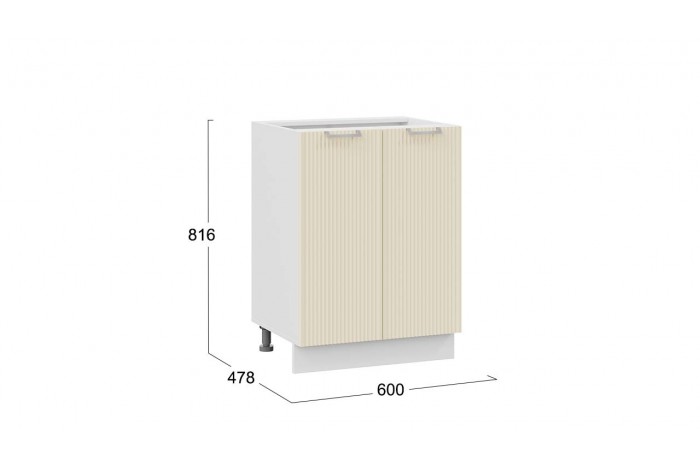 Кухонный гарнитур «Кимберли» длиной 160 (100) см Белый, Крем