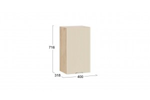 Кухонный гарнитур Кимберли длиной 100 см Дуб Крафт золотой, Крем