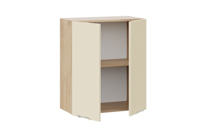 Кухонный гарнитур «Кимберли» длиной 220 (160) см Дуб Крафт золотой, Крем