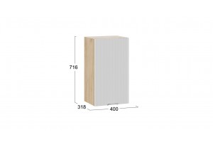 Кухонный гарнитур Кимберли длиной 100 см Дуб Крафт золотой, Сноу