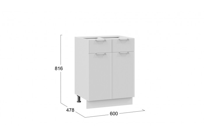 Кухонный гарнитур «Кимберли» длиной 120 см Белый, Сноу
