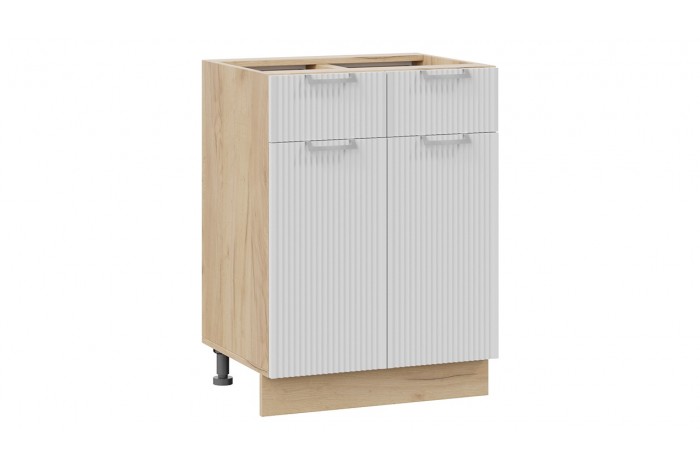 Кухонный гарнитур «Кимберли» длиной 160 см Дуб Крафт золотой, Сноу