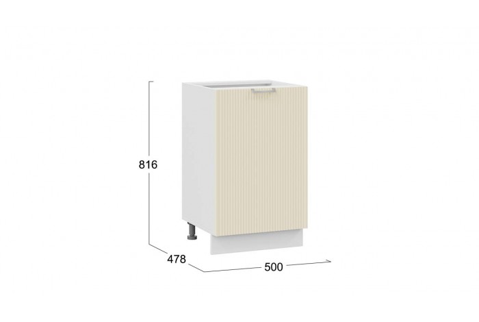 Кухонный гарнитур «Кимберли» длиной 150 см Белый, Крем