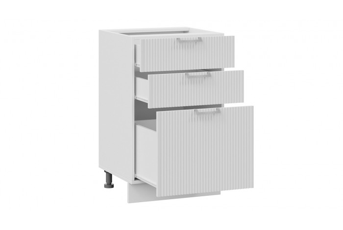 Кухонный гарнитур «Кимберли» длиной 150 см Белый, Сноу