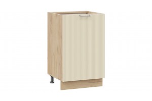 Кухонный гарнитур Кимберли длиной 150 см Дуб Крафт золотой, Крем