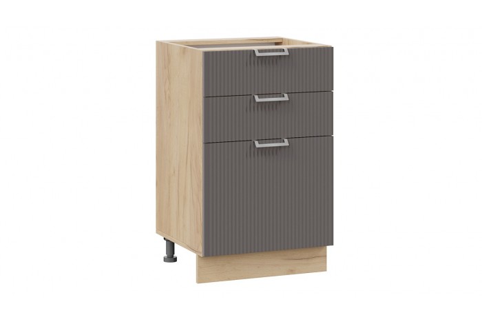 Кухонный гарнитур «Кимберли» длиной 150 см Дуб Крафт золотой, Сноу, Муссон