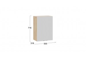 Кухонный гарнитур Кимберли длиной 150 см Дуб Крафт золотой, Сноу