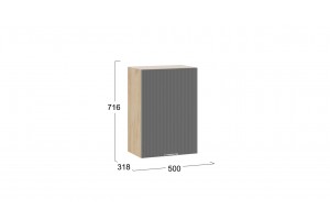 Кухонный гарнитур Кимберли длиной 150 см Дуб Крафт золотой, Титан