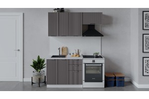 Кухонный гарнитур Кимберли длиной 160 (100) см Белый, Муссон