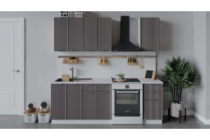 Кухонный гарнитур Кимберли длиной 160 см Белый, Муссон