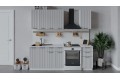 Кухонный гарнитур «Кимберли» длиной 160 см Белый, Сноу