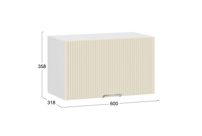 Кухонный гарнитур «Кимберли» длиной 160 (100) см Белый, Крем