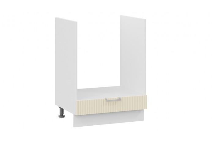 Кухонный гарнитур «Кимберли» длиной 200 см со шкафом НБ Белый, Крем