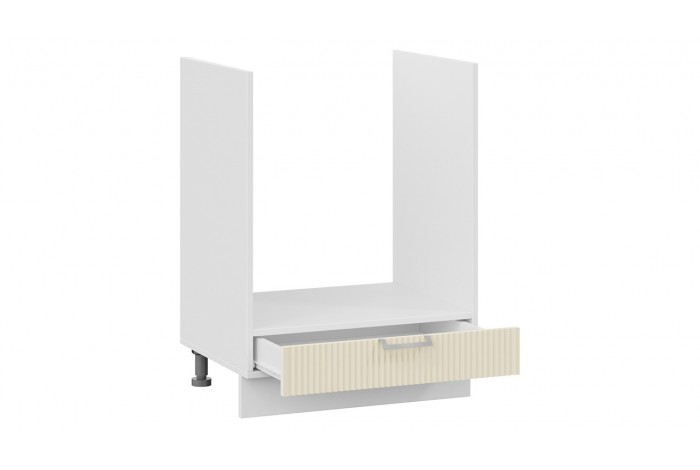 Кухонный гарнитур «Кимберли» длиной 200 см со шкафом НБ Белый, Крем