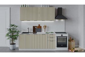 Кухонный гарнитур Кимберли длиной 180 см Белый, Крем