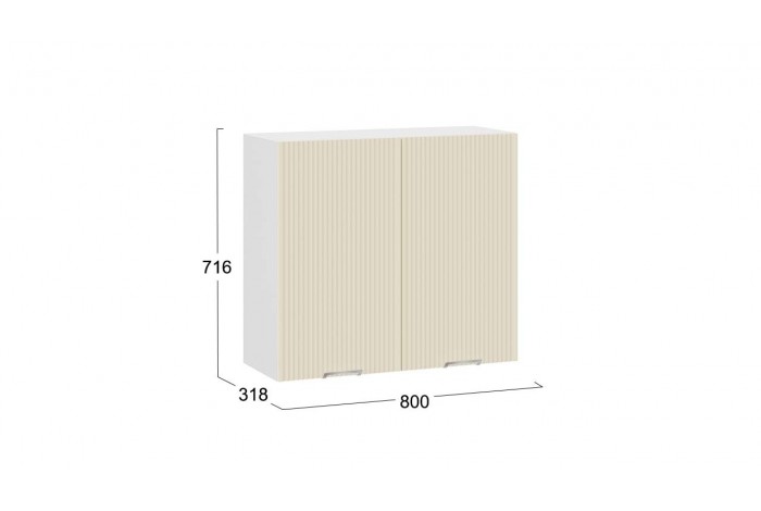 Кухонный гарнитур «Кимберли» длиной 200 см Белый, Крем