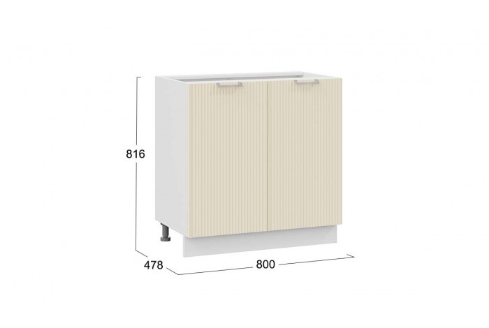 Кухонный гарнитур «Кимберли» длиной 200 см Белый, Крем