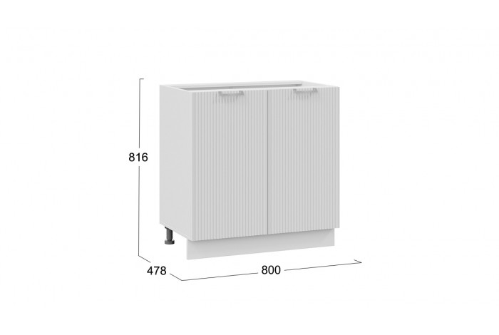 Кухонный гарнитур «Кимберли» длиной 200 см Белый, Сноу